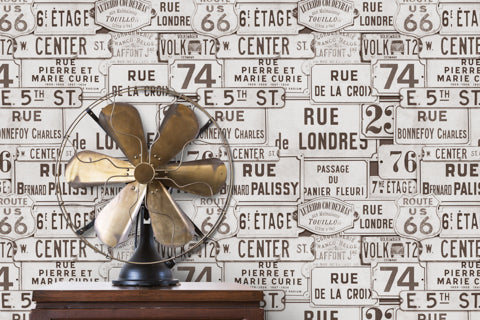Street Signs - Brown Wallcovering | Mind the Gap