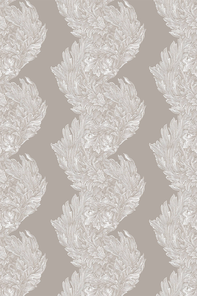 Stucco Stripe White on Stone