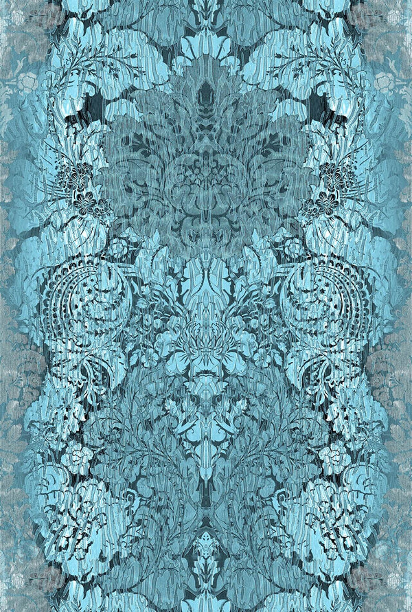 Studio Damask Turquoise | Timorous Beasties Wallcovering