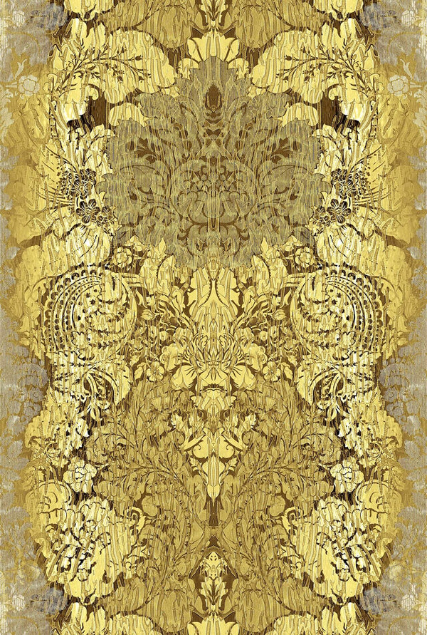 Studio Damask Yellow | Timorous Beasties Wallcovering