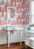 Jelly Fish Bloom, Coral and Turquoise