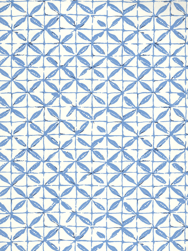 Sunnyjim All Over French Blue on Almost White Screen Printed | China Seas