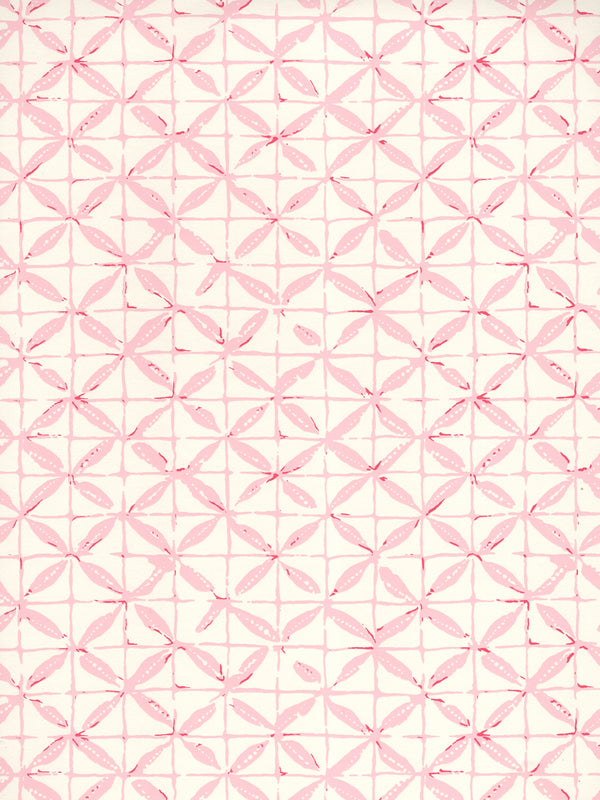 Sunnyjim All Over Pinks on Almost White Screen Printed | China Seas