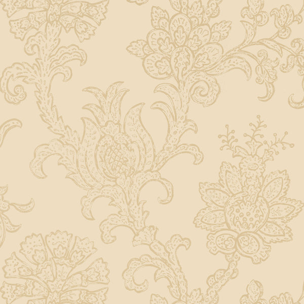 Shapell Cream - Cream Wallcovering | Thibaut