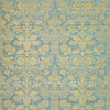 Curtis Silk Damask, Blue on Metallic Gold
