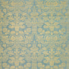 Curtis Silk Damask, Blue on Metallic Gold