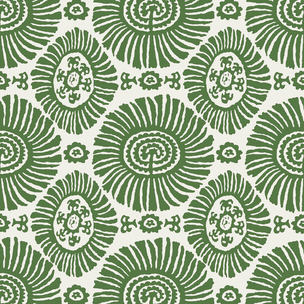 Solis, Olive Green Wallcoverings | Thibaut