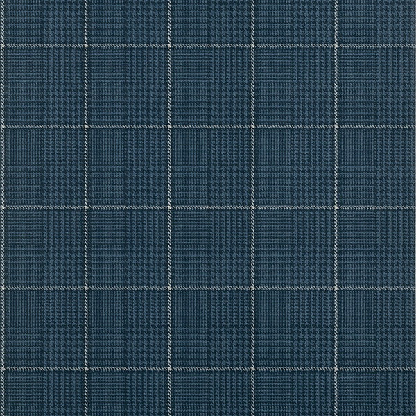 Grassmarket Check Navy - Navy Wallcovering | Thibaut