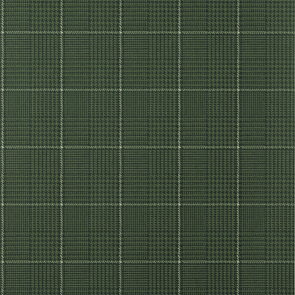 Grassmarket Check Forest Green - Forest Green Wallcovering | Thibaut