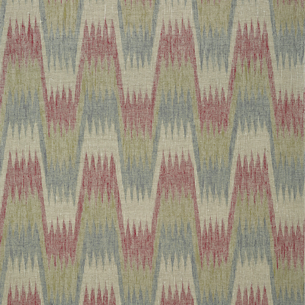 Stockholm Chevron Red and Grey - Red and Grey Wallcovering | Thibaut