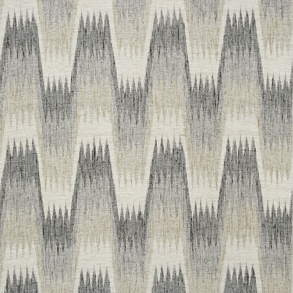 Stockholm Chevron Black and Grey - Black and Grey Wallcovering | Thibaut