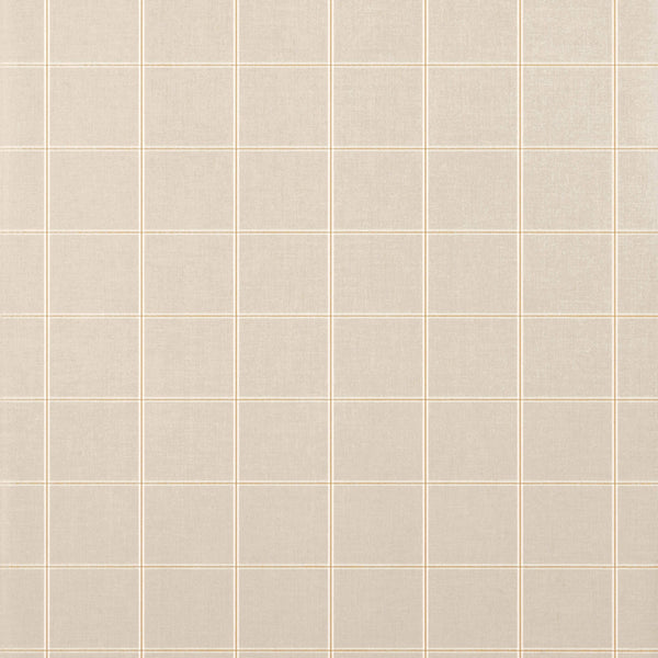 Henley Plaid, Beige Wallcoverings | Thibaut