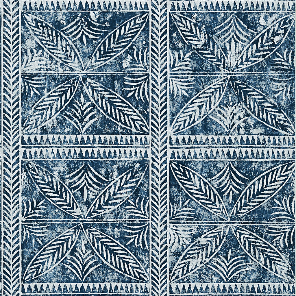 Timbuktu Navy - Navy Wallcovering | Thibaut