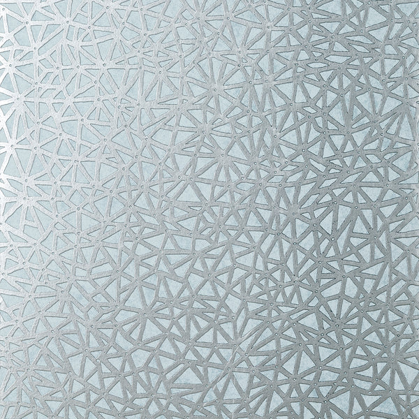 Aedan Spa Blue - Spa Blue Wallcovering | Thibaut