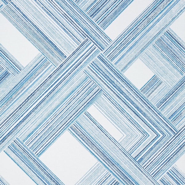 Telaio, Blue Wallcoverings | Thibaut