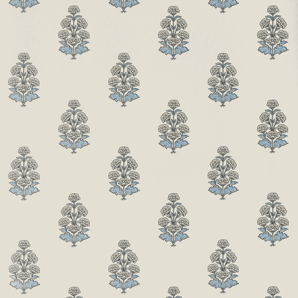 Audrey, Spa Blue Wallcoverings | Thibaut