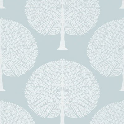 Mulberry Tree Spa Blue - Spa Blue Wallcovering | Thibaut