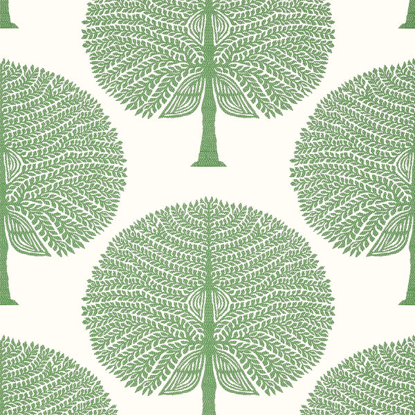 Mulberry Tree Green - Green Wallcovering | Thibaut