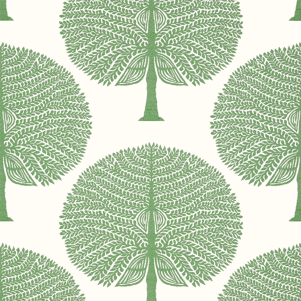 Mulberry Tree Green - Green Wallcovering | Thibaut
