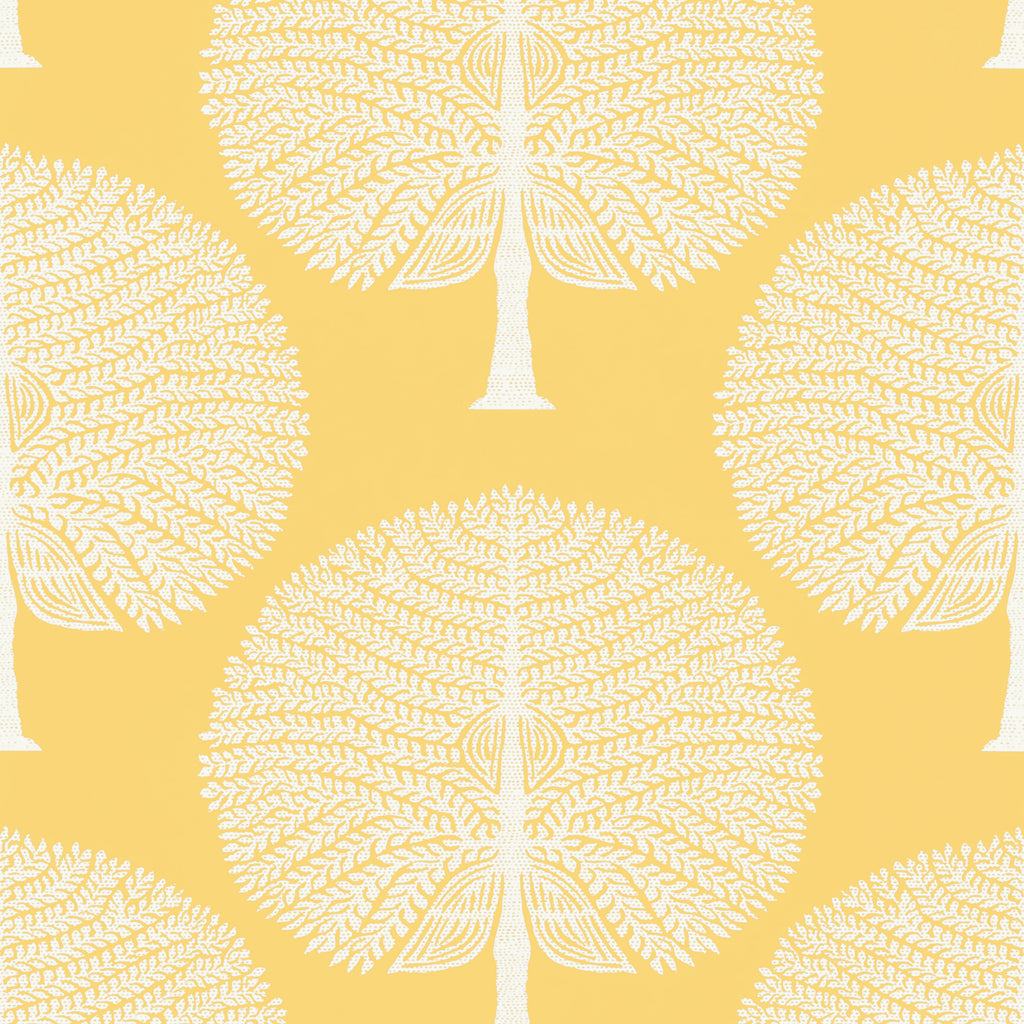 New Haven Stripe - Yellow Wallcovering | Thibaut