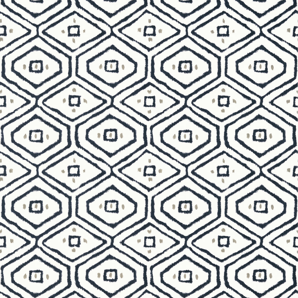 Pass-a-Grille Black - Black Wallcovering | Thibaut