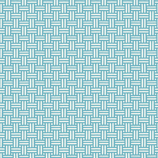 Piermont Turquoise - Turquoise Wallcovering | Thibaut