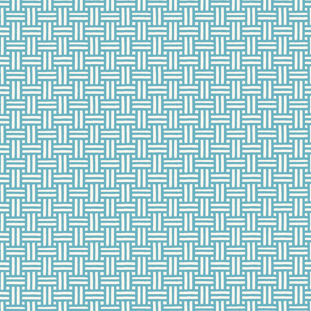 Piermont Turquoise - Turquoise Wallcovering | Thibaut