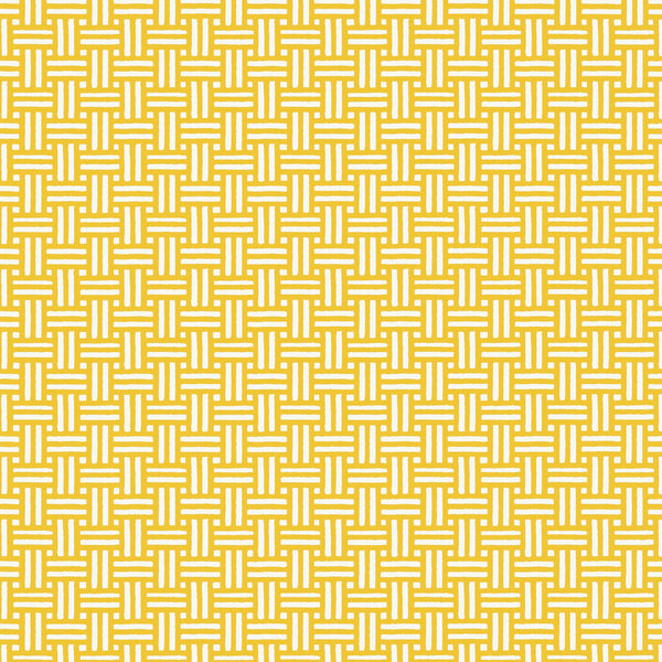 Piermont Yellow - Golden Yellow Wallcovering | Thibaut
