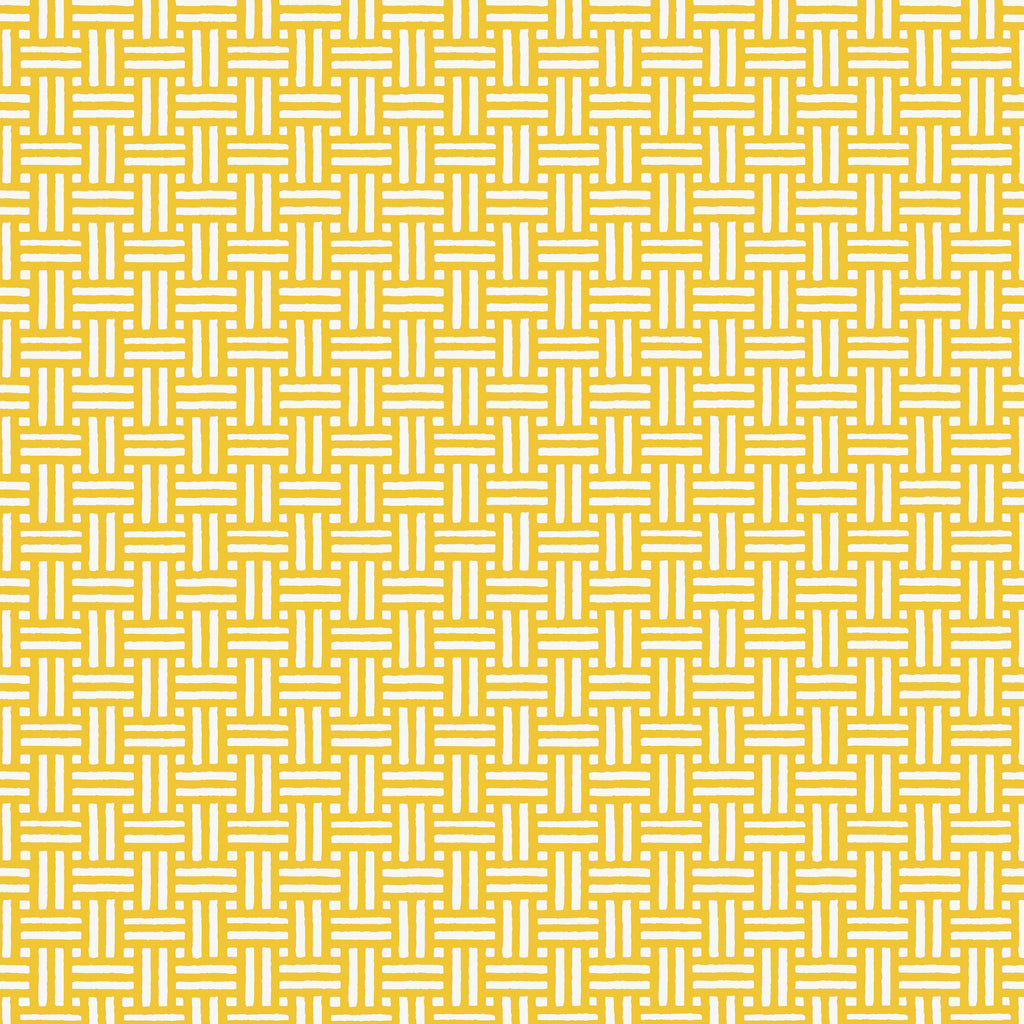Piermont Yellow - Golden Yellow Wallcovering | Thibaut