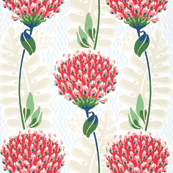 Tiverton Red - Red Wallcovering | Thibaut