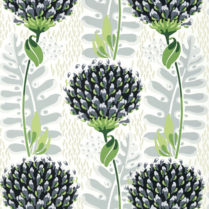 Tiverton Black - Black Wallcovering | Thibaut