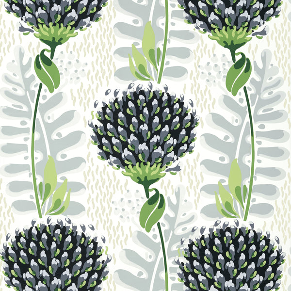 Tiverton Black - Black Wallcovering | Thibaut
