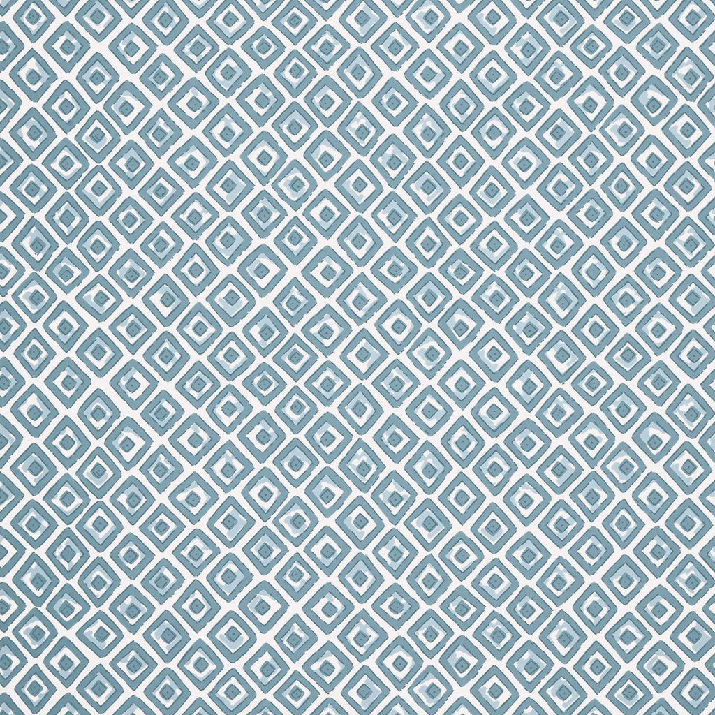 Indian Diamond Spa Blue - Spa Blue Wallcovering | Thibaut