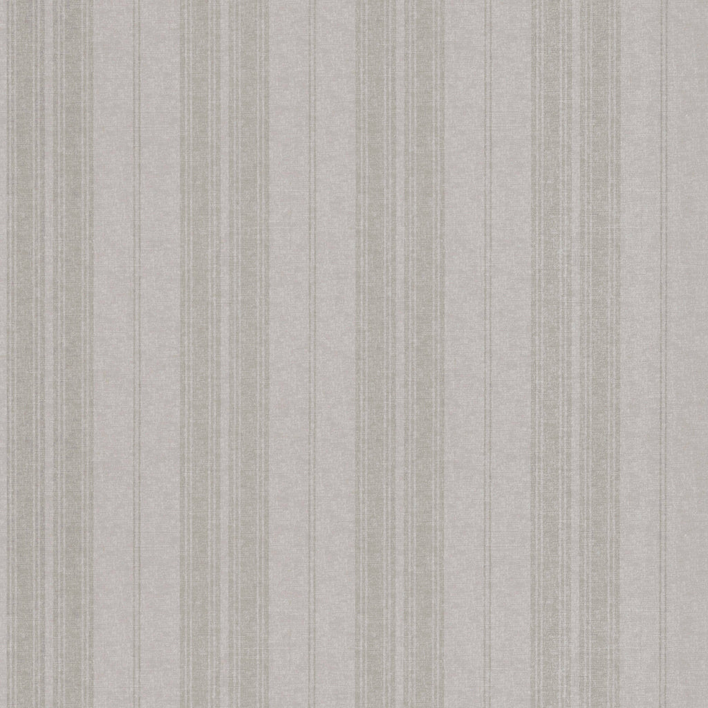 Weston Stripe Grey - Grey Wallcovering | Thibaut
