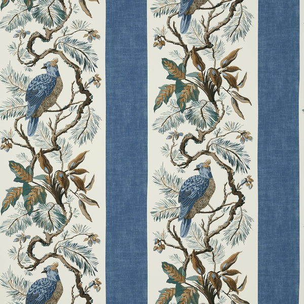 Williamson, Blue Wallcoverings | Thibaut