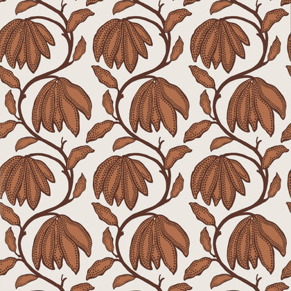 Desert Flower Ochre - Ochre Wallcovering | Thibaut
