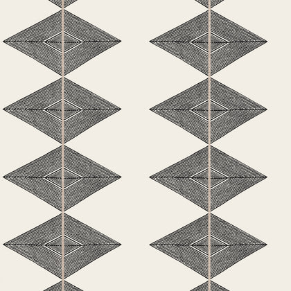 Reflection Basalt Black - Basalt Black Wallcovering | Thibaut