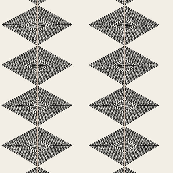 Reflection Basalt Black - Basalt Black Wallcovering | Thibaut