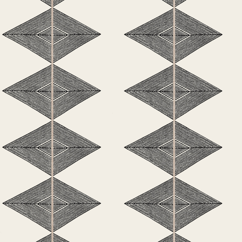 Reflection Basalt Black - Basalt Black Wallcovering | Thibaut