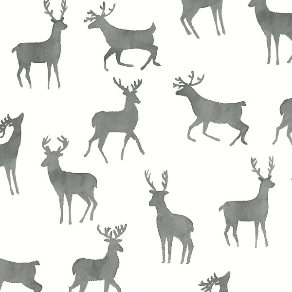 Bucks Basalt Black - Basalt Black Wallcovering | Thibaut