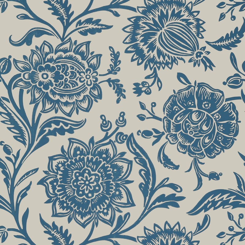 Rivera, Blue on Flax