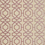 Alston Trellis, Metallic Plum on Beige