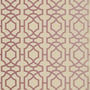 Alston Trellis, Metallic Plum on Beige
