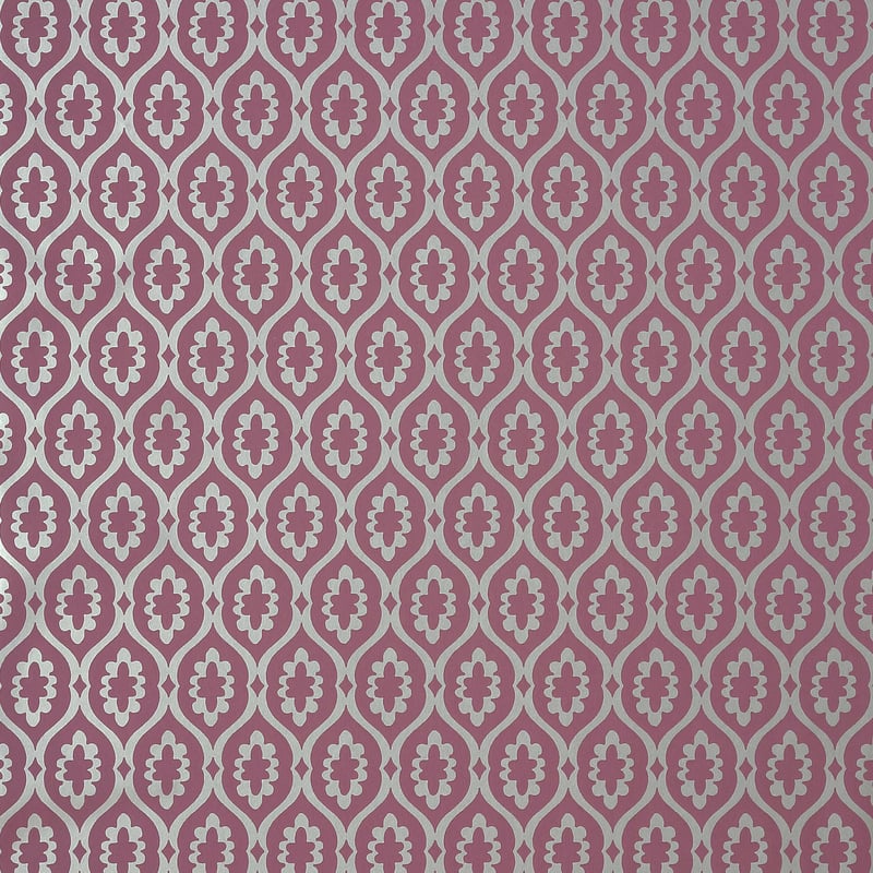 Lucas, Plum on Metallic Silver