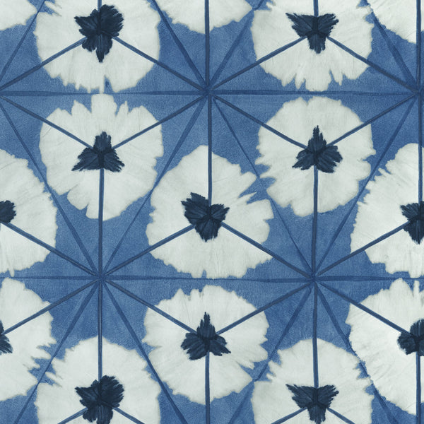 Sunburst, Navy Wallcoverings | Thibaut