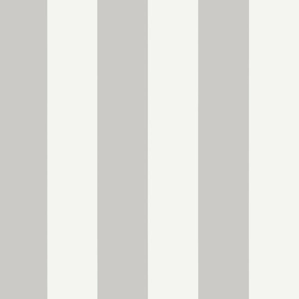 Summer Stripe, Grey Wallcoverings | Thibaut
