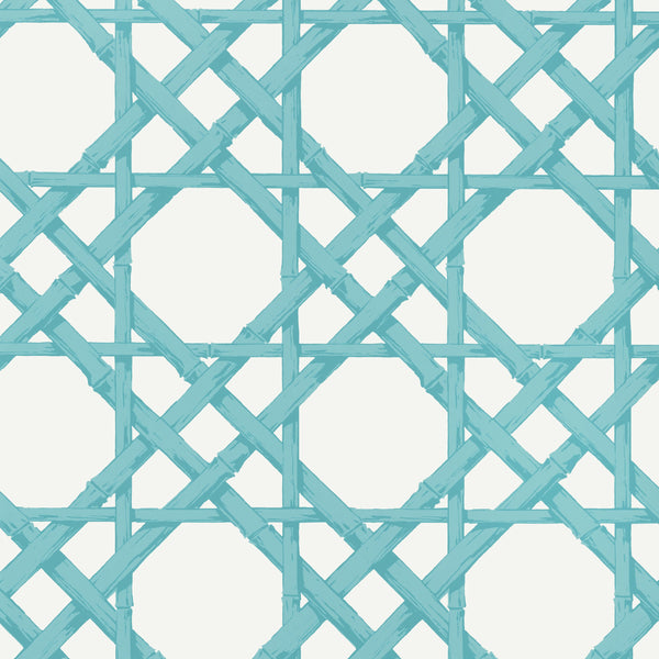 Cyrus Cane, Turquoise Wallcoverings | Thibaut