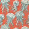 Jelly Fish Bloom, Coral and Turquoise
