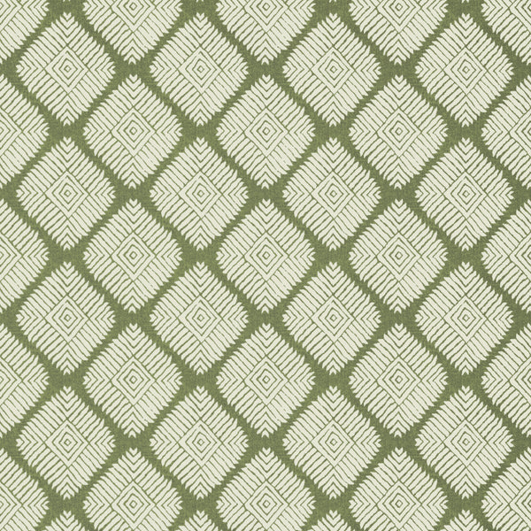 Austin Diamond Green - Green Wallcovering | Thibaut