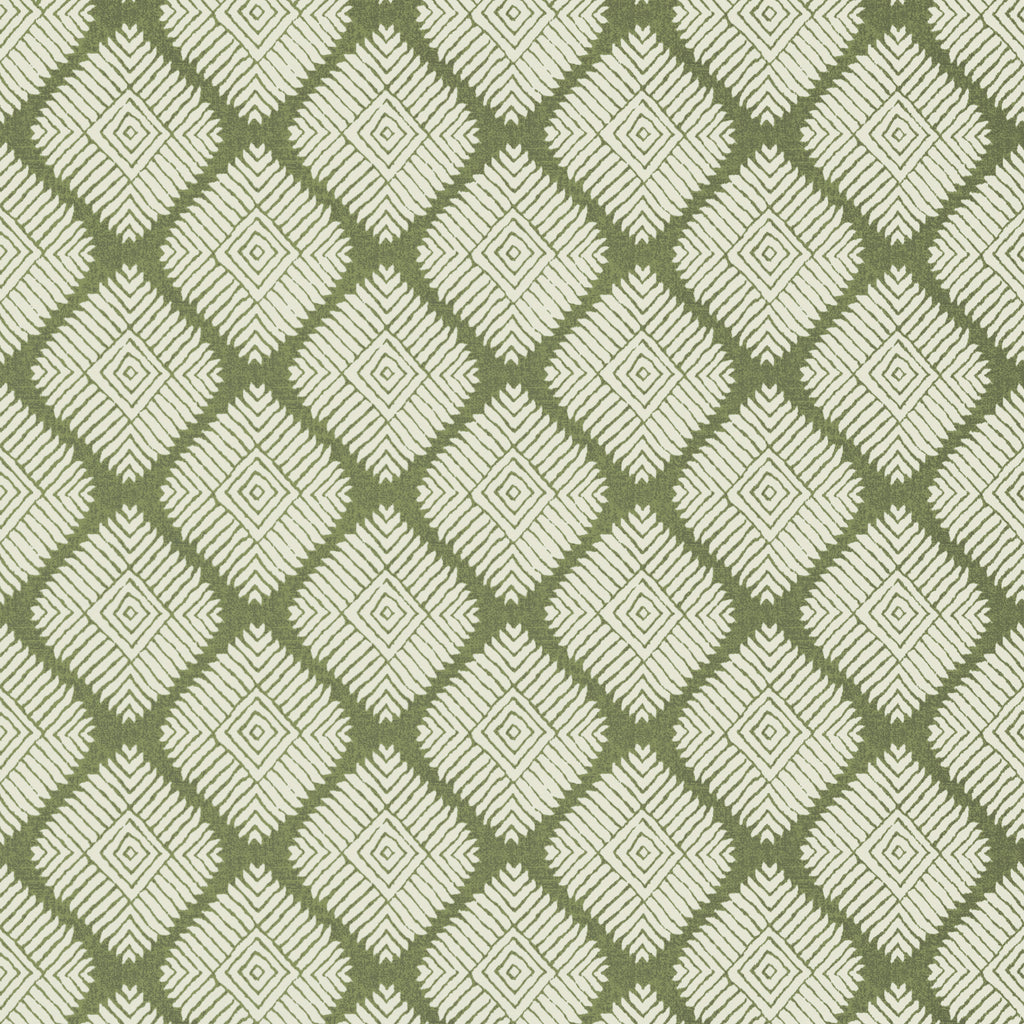 Austin Diamond Green - Green Wallcovering | Thibaut